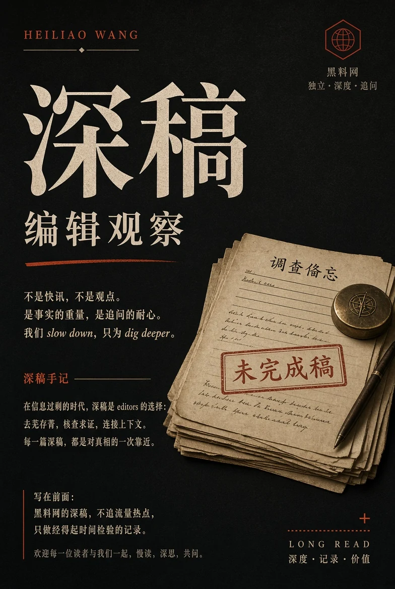 深度阅读与编辑观察主题视觉